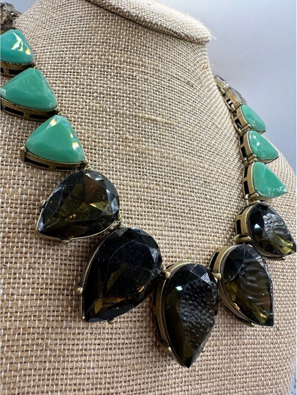 Color Code Teardrop Statement Necklace